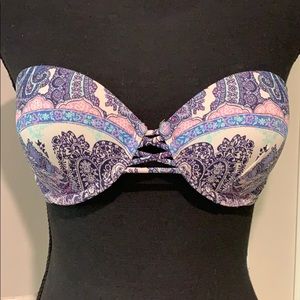 Strapless Pink Bikini Top